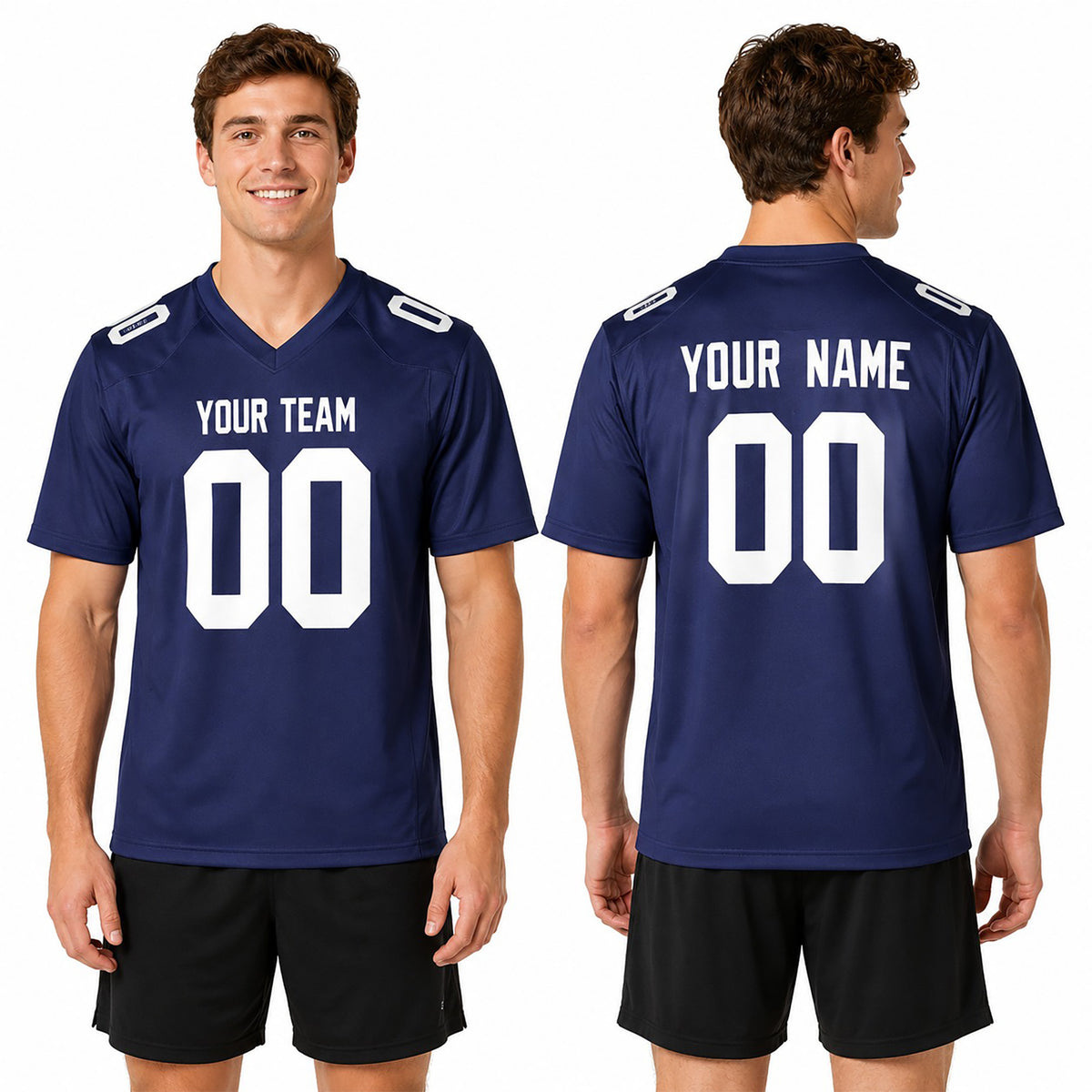 Personalized New York Giants Football Jersey - Royal Fan Style, Custom Name & Number-1
