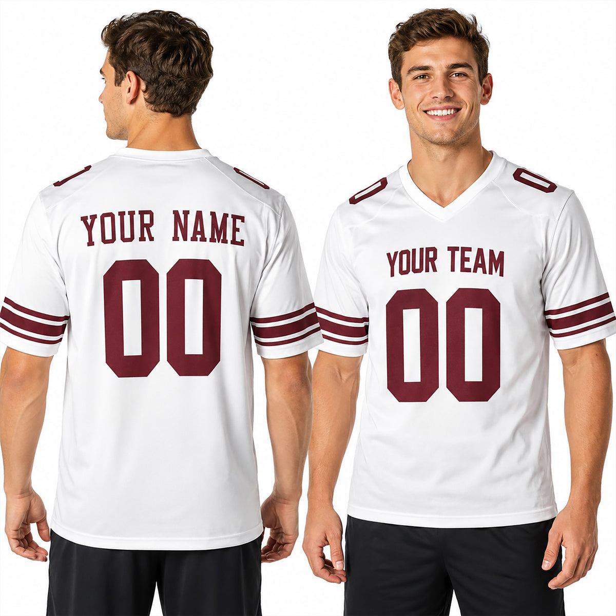Personalized New York Giants Football Jersey - White Fan Style, Custom Name & Number-1