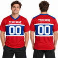 Personalized New York Giants Football Jersey – Century Red Retired Player Alternate Style, Custom Name Patch, Team Name, Number & Logo-1