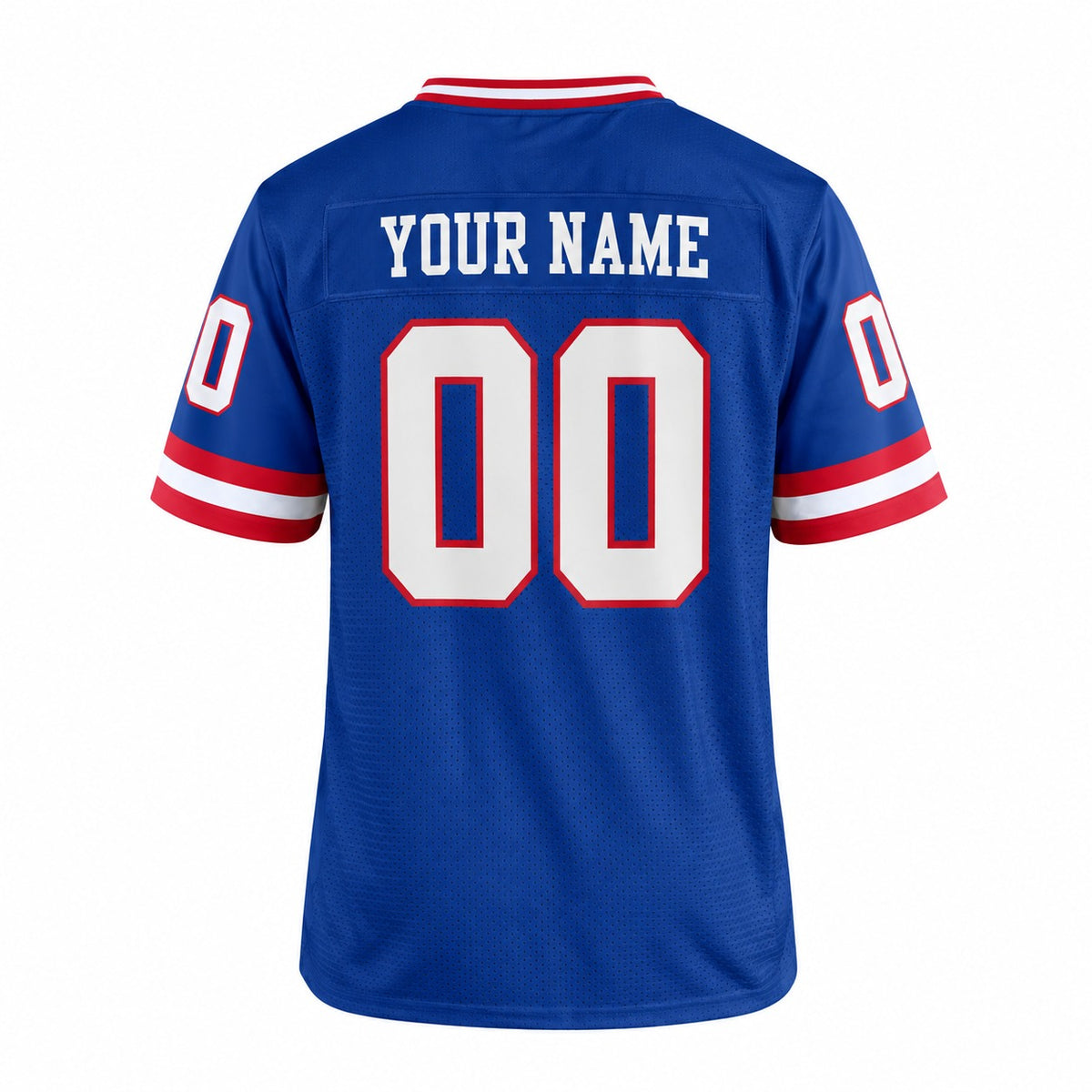 Personalized New York Giants Football Jersey – Royal Classic Alternate Style, Custom Name Patch, Team Name, Number & Logo-4