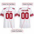Personalized New York Giants Football Jersey – White Game Style, Custom Name Patch, Team Name, Number & Logo-2