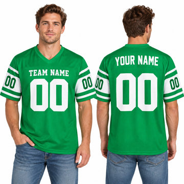 Personalized New York Jets 1968 Football Jersey – Green Retired Player Style, Custom Name Patch, Team Name, Number & Logo-1