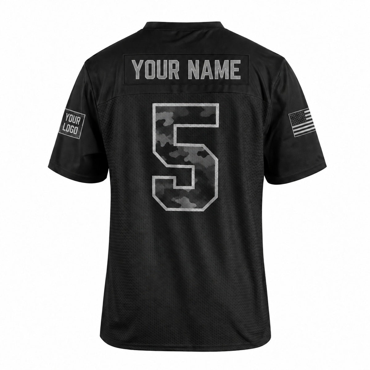 Personalized New York Jets 2026 Salute to Service Football Jersey – Black, Custom Name Patch, Number & Logo-4