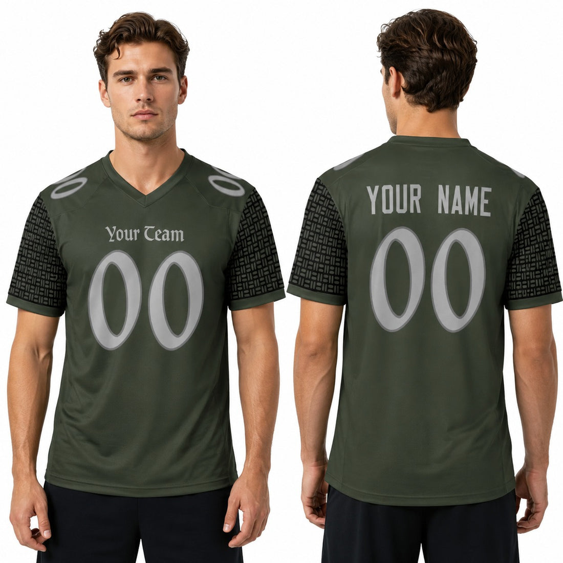 Personalized New York Jets Football Jersey - Olive Green 2025 Rivalries Style, Custom Name & Number-1