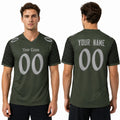 Personalized New York Jets Football Jersey - Olive Green 2025 Rivalries Style, Custom Name & Number-1