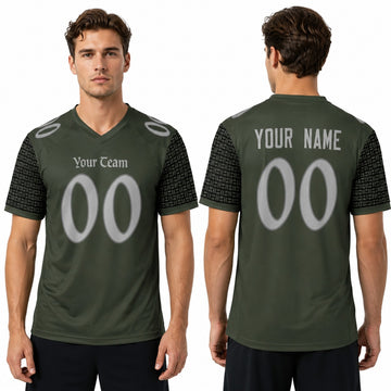 Personalized New York Jets Football Jersey - Olive Green 2025 Rivalries Style, Custom Name & Number-1