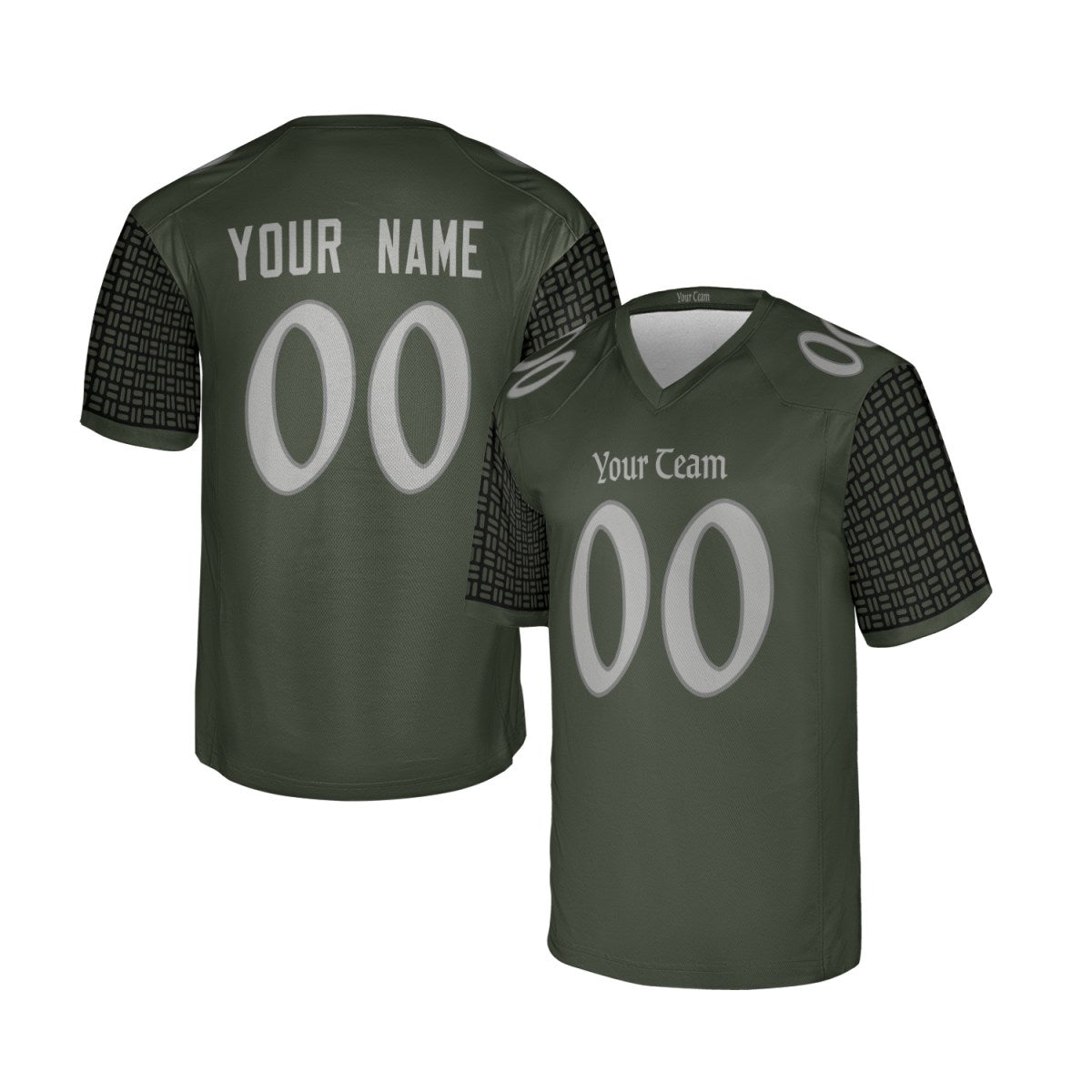 Personalized New York Jets Football Jersey - Olive Green 2025 Rivalries Style, Custom Name & Number-3