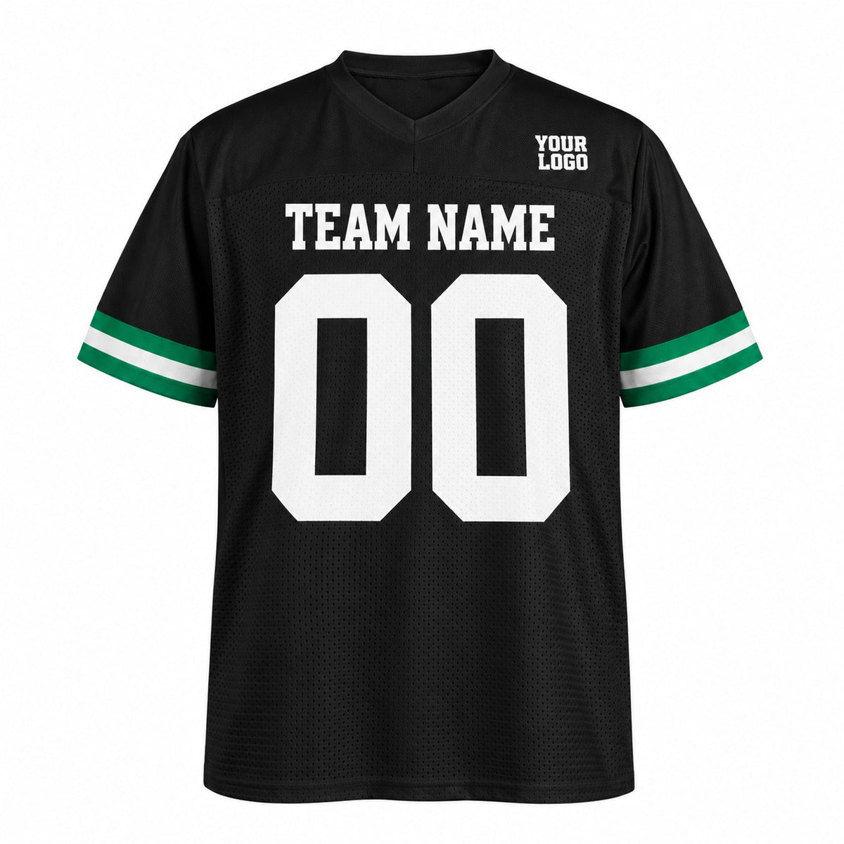 Personalized New York Jets Football Jersey – Black Retired Player Mesh Style, Custom Name Patch, Team Name, Number & Logo-3