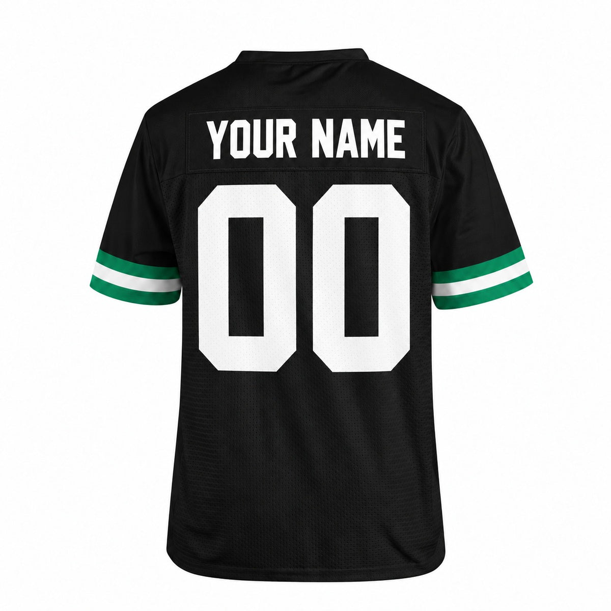 Personalized New York Jets Football Jersey – Black Retired Player Mesh Style, Custom Name Patch, Team Name, Number & Logo-4