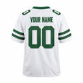 Personalized New York Jets Football Jersey – Legacy White Game Style, Custom Name Patch, Team Name, Number & Logo-4