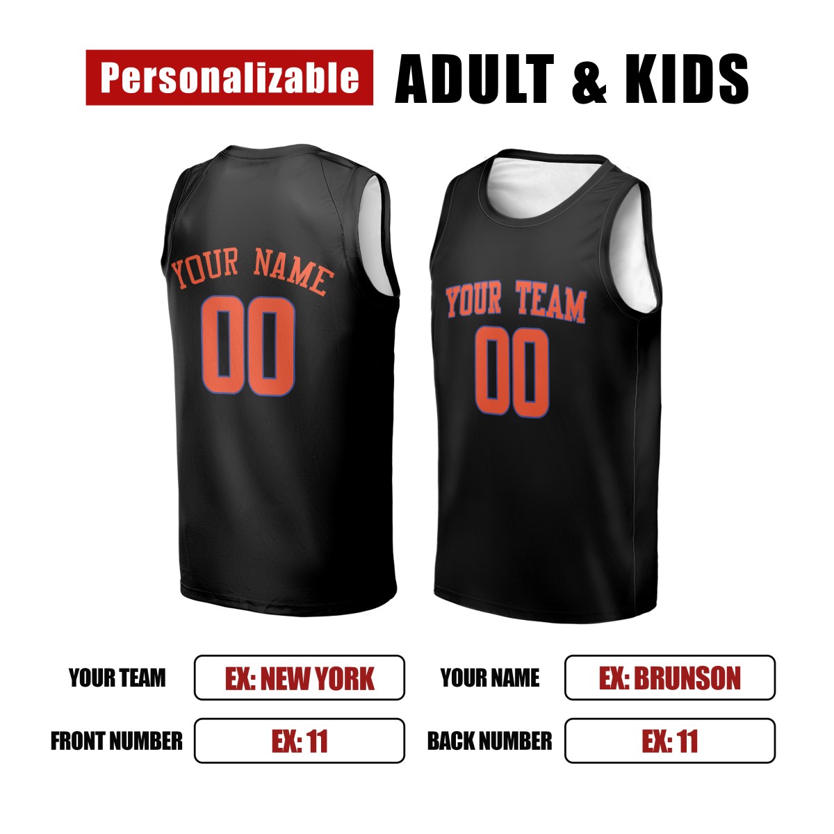 Personalized New York Knicks Basketball Jersey - Black Swingman Statement Style, Custom Name & Number-2