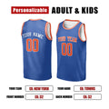 Personalized New York Knicks Basketball Jersey - Blue Swingman Icon Style, Custom Name & Number-2