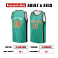 Personalized New York Knicks Basketball Jersey - Green 2006/07 Hardwood Classics Swingman Style, Custom Name & Number-2