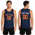 Personalized New York Knicks Basketball Jersey - Navy Swingman Statement Style, Custom Name & Number-1