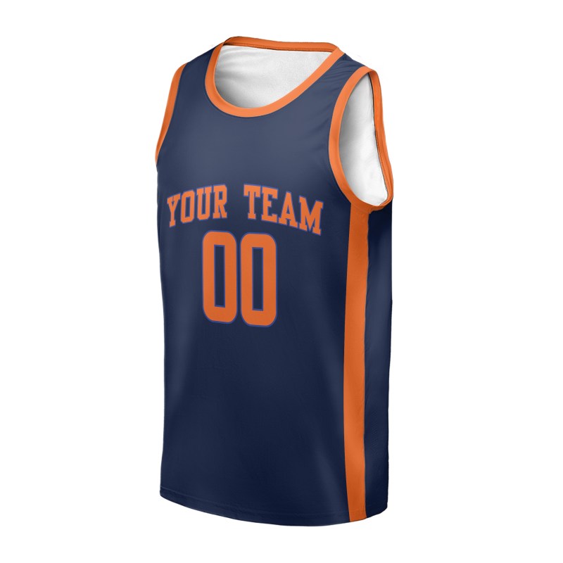 Personalized New York Knicks Basketball Jersey - Navy Swingman Statement Style, Custom Name & Number-3