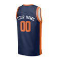 Personalized New York Knicks Basketball Jersey - Navy Swingman Statement Style, Custom Name & Number-4