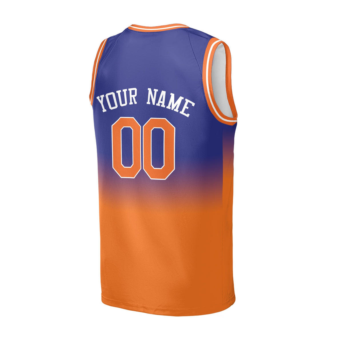 Personalized New York Knicks Basketball Jersey - Royal Orange 1991/92 Hardwood Classics Swingman Style, Custom Name & Number-4
