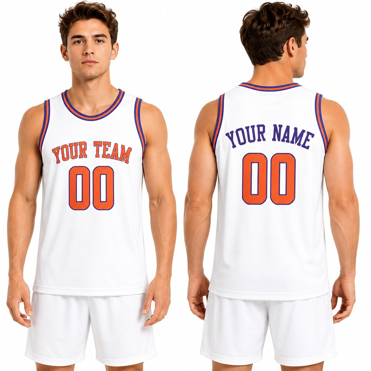 Personalized New York Knicks Basketball Jersey - White Swingman Association Style, Custom Name & Number-1