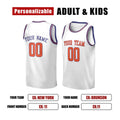 Personalized New York Knicks Basketball Jersey - White Swingman Association Style, Custom Name & Number-2