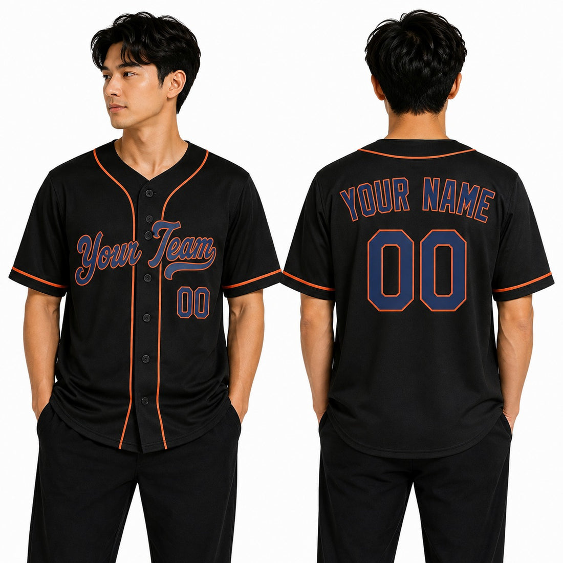 Personalized New York Mets Baseball Jersey - Black Alternate Style, Custom Name & Number-1