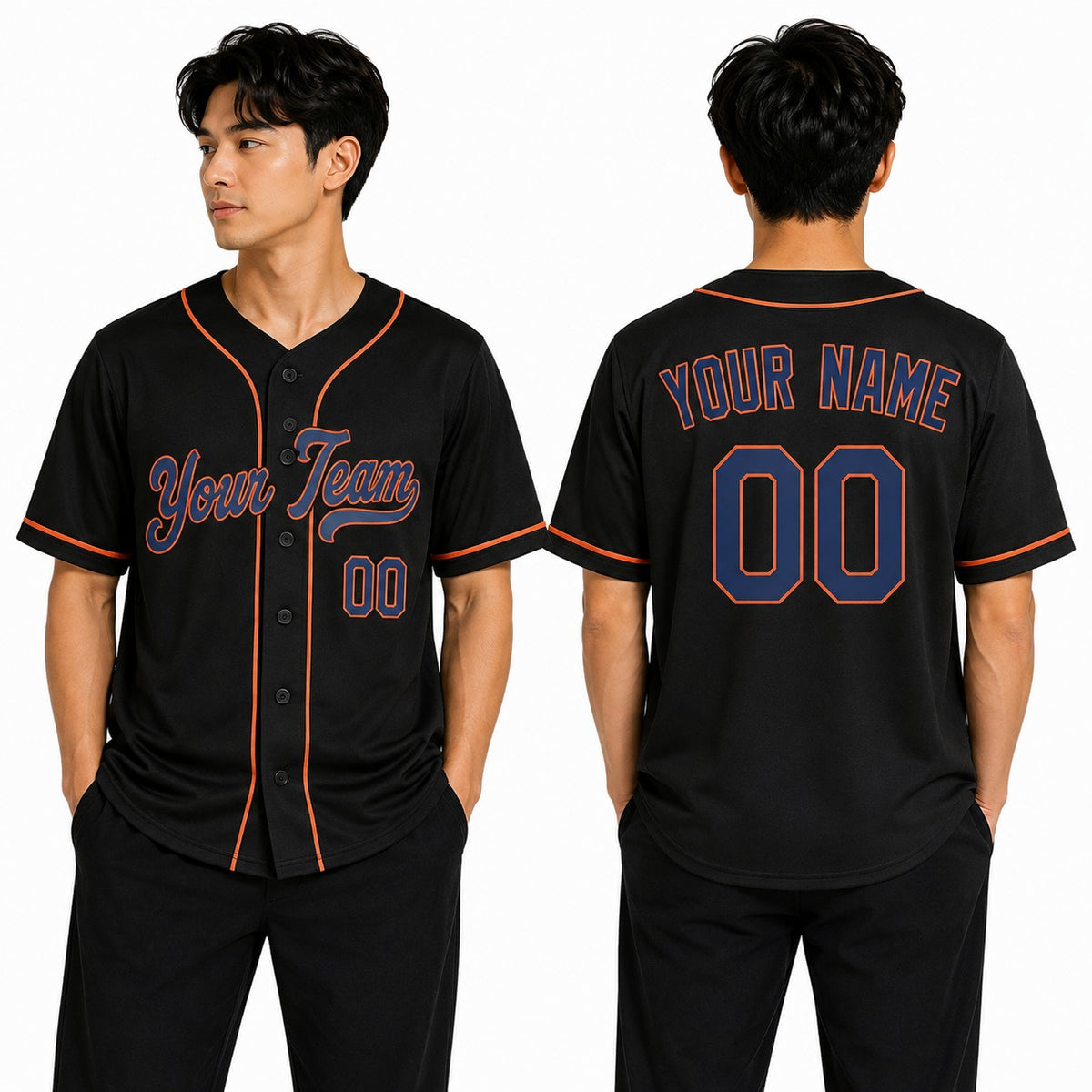 Personalized New York Mets Baseball Jersey - Black Alternate Style, Custom Name & Number-1