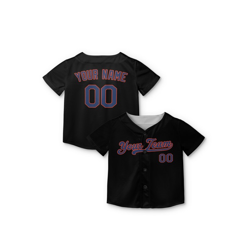 Personalized New York Mets Baseball Jersey - Black Alternate Style, Custom Name & Number-7