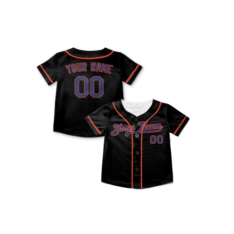 Personalized New York Mets Baseball Jersey - Black Alternate Style, Custom Name & Number-8