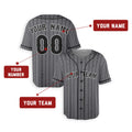 Personalized New York Mets Baseball Jersey - Gray City Style, Custom Name & Number-2
