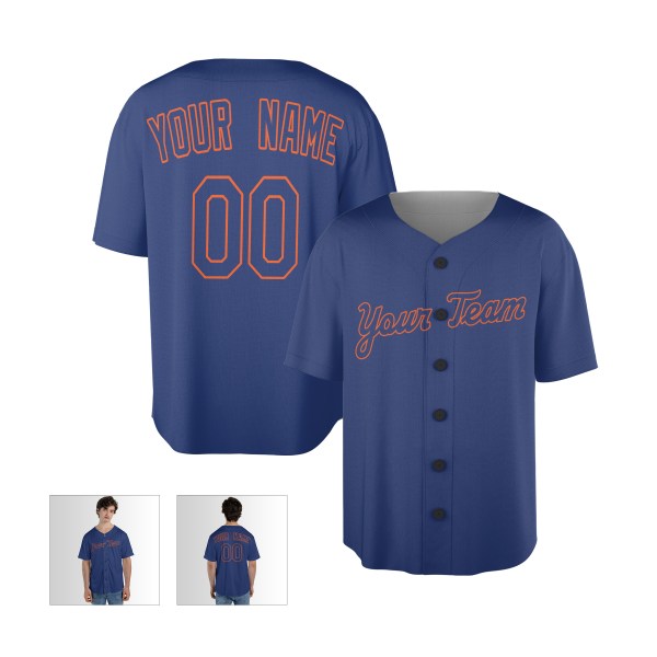 Personalized New York Mets Baseball Jersey - Royal Blue Alternate Style, Custom Name & Number-3