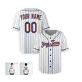 Personalized New York Mets Baseball Jersey - White Home Style, Custom Name & Number-4