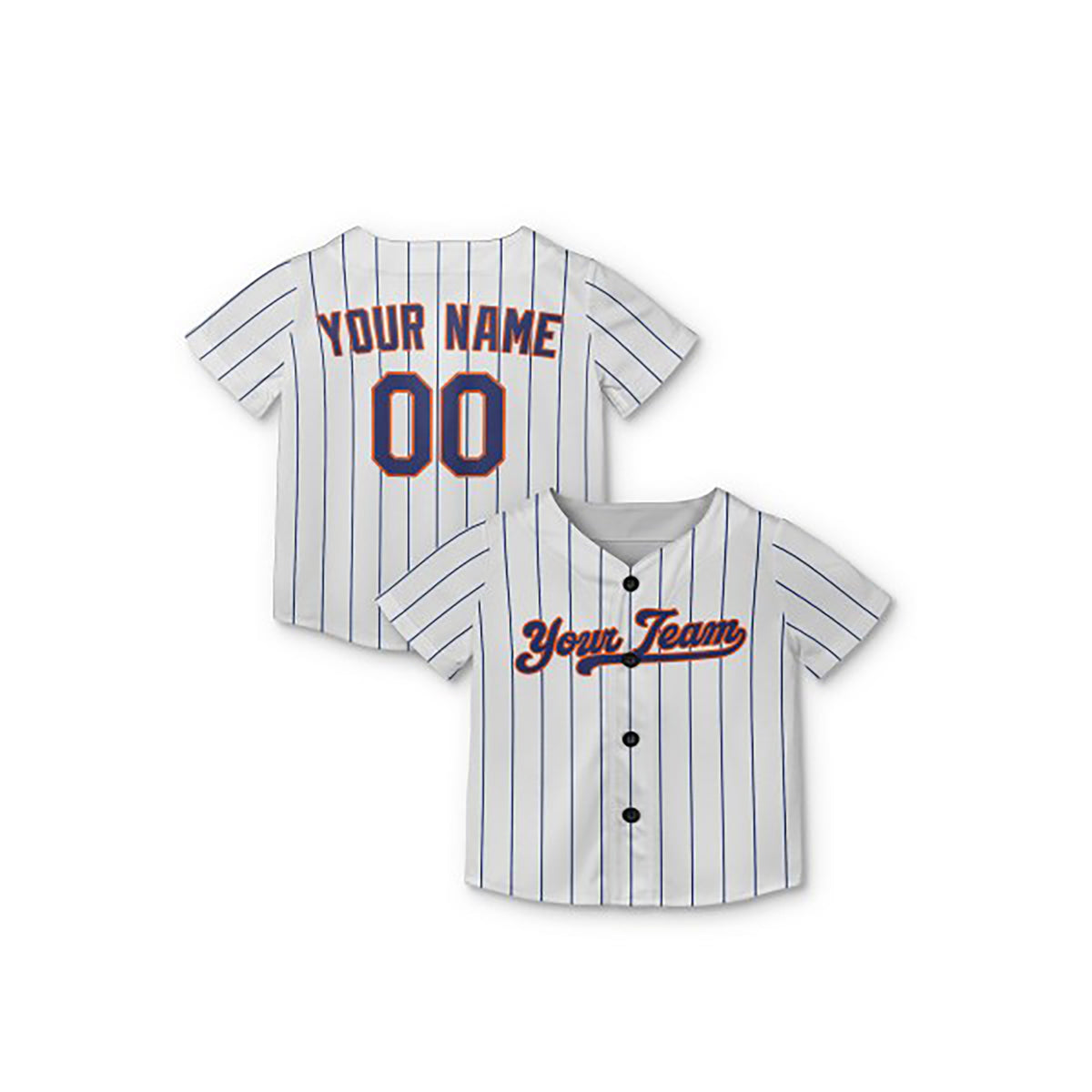 Personalized New York Mets Baseball Jersey - White Home Style, Custom Name & Number-7