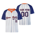 Personalized New York Mets Two-Button Baseball Jersey - Home Style, Custom Name & Number-3