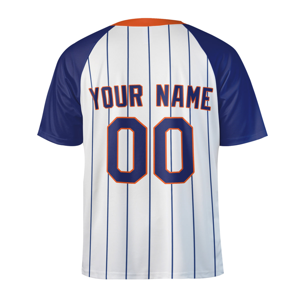 Personalized New York Mets Two-Button Baseball Jersey - Home Style, Custom Name & Number-4