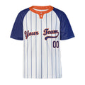 Personalized New York Mets Two-Button Baseball Jersey - Home Style, Custom Name & Number-5