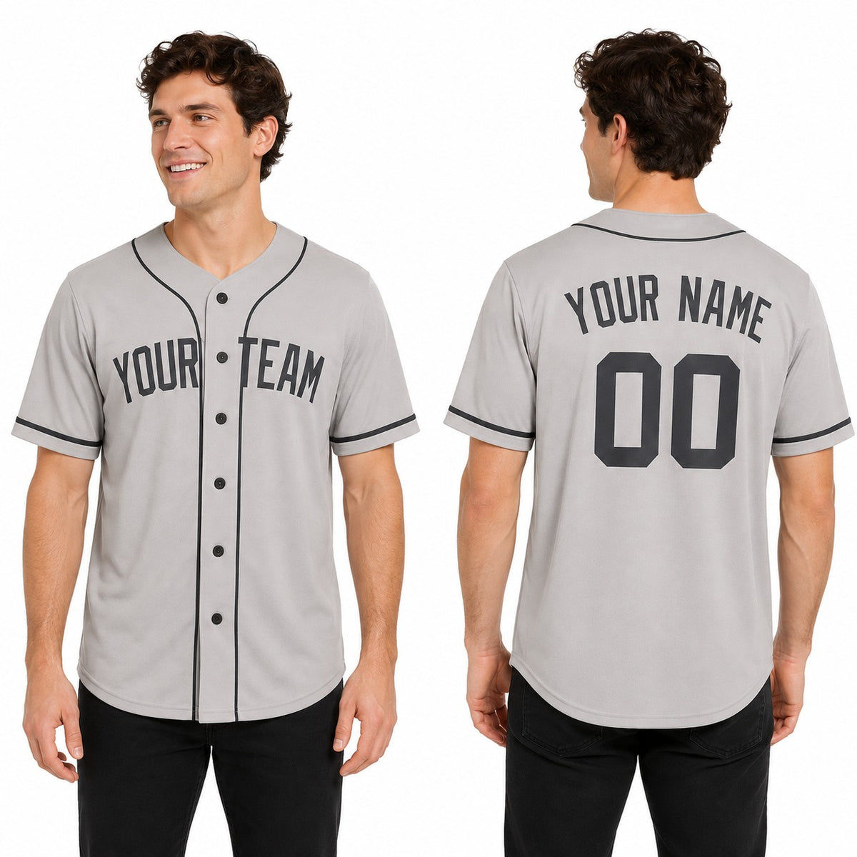 Personalized New York Yankees Baseball Jersey - Gray Away Style, Custom Name & Number-1