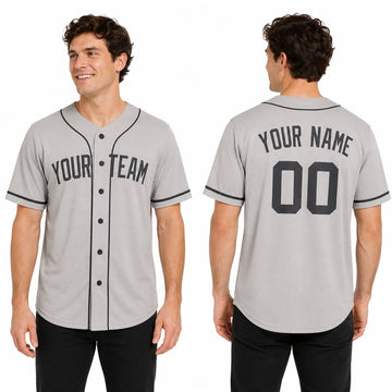 Personalized New York Yankees Baseball Jersey - Gray Away Style, Custom Name & Number-1