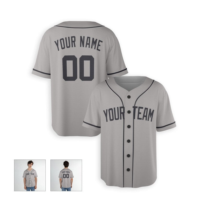 Personalized New York Yankees Baseball Jersey - Gray Away Style, Custom Name & Number-3
