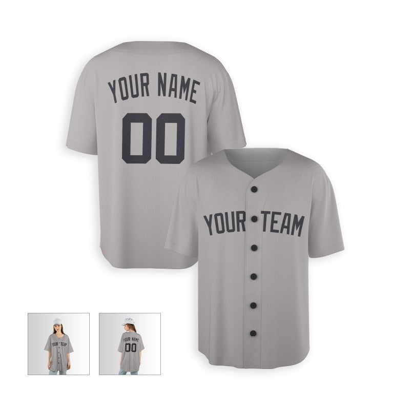 Personalized New York Yankees Baseball Jersey - Gray Away Style, Custom Name & Number-5