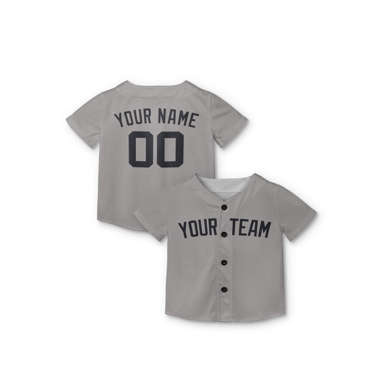 Personalized New York Yankees Baseball Jersey - Gray Away Style, Custom Name & Number-8