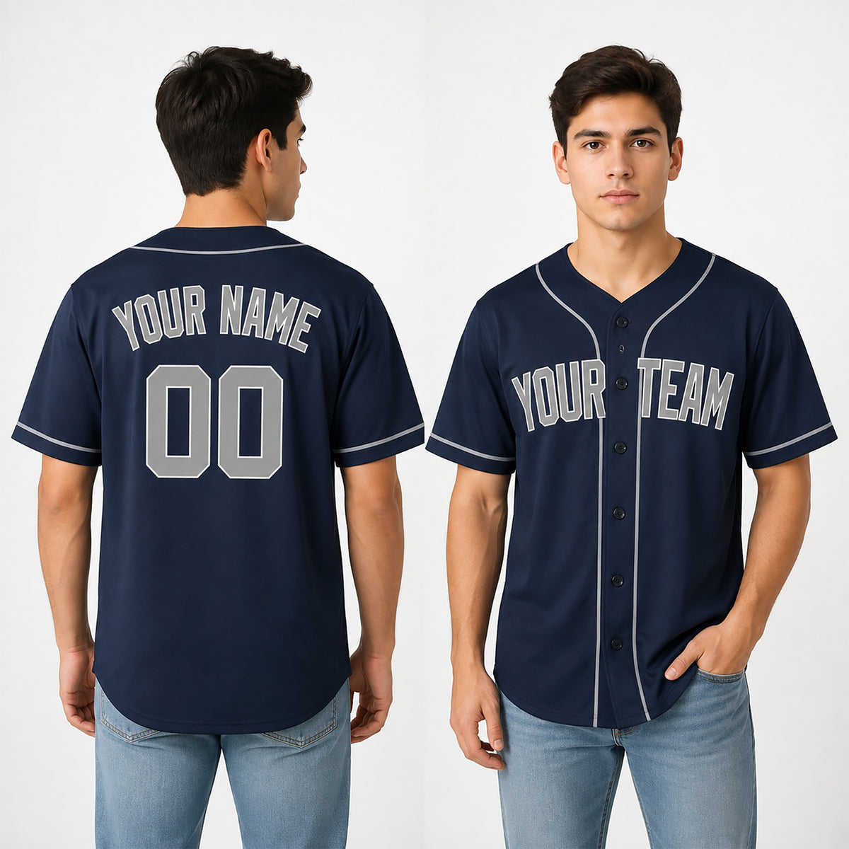 Personalized New York Yankees Baseball Jersey - Navy Alternate Style, Custom Name & Number-1
