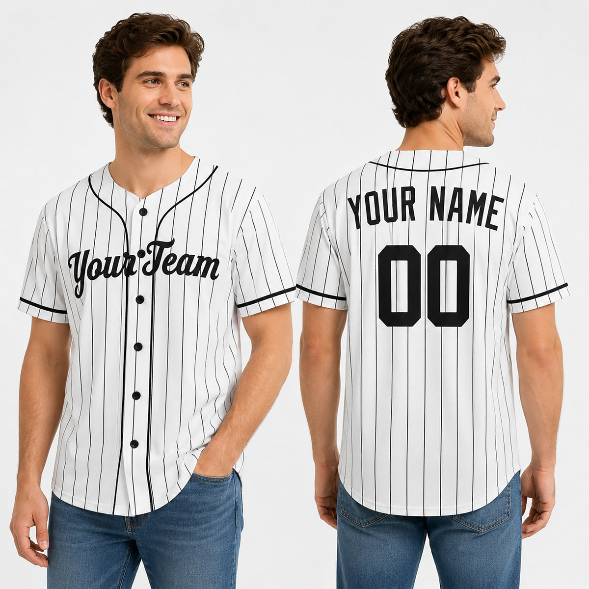 Personalized New York Yankees Baseball Jersey - White Home Style, Custom Name & Number-1