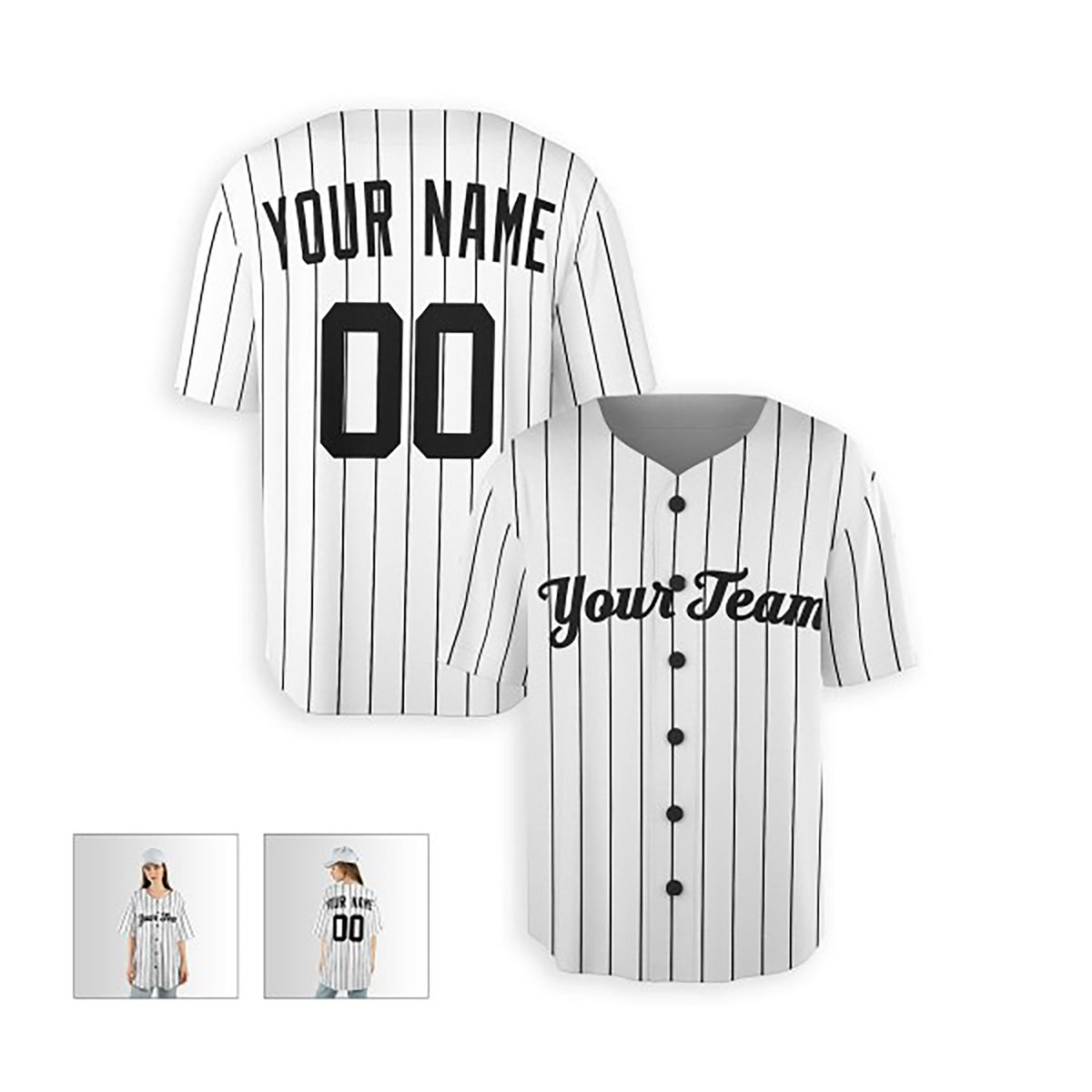 Personalized New York Yankees Baseball Jersey - White Home Style, Custom Name & Number-5