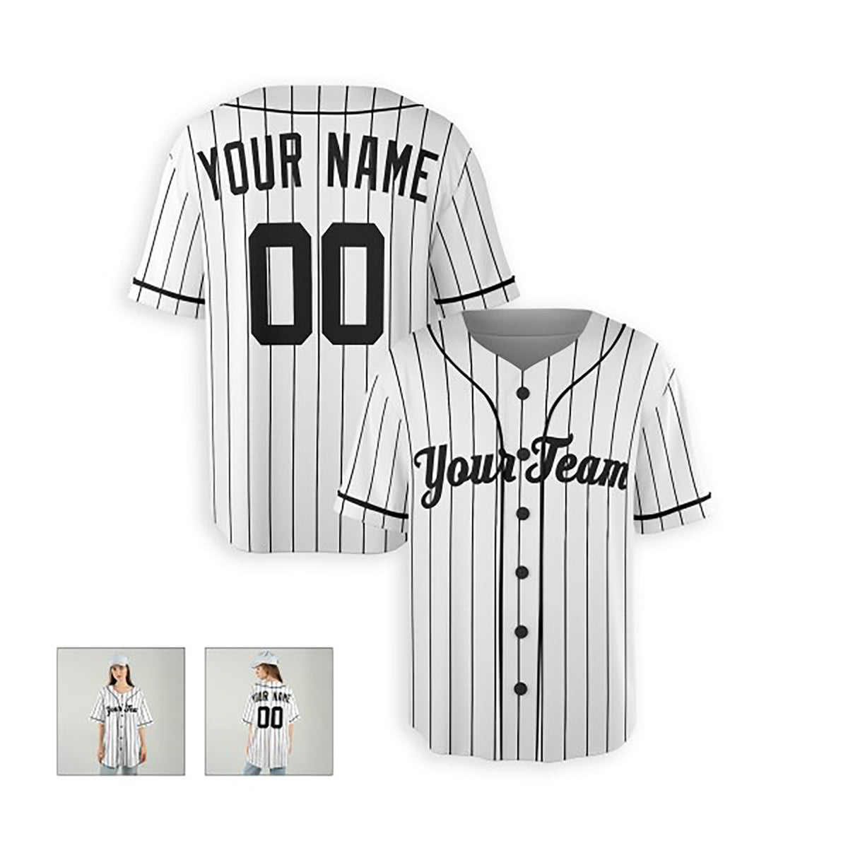Personalized New York Yankees Baseball Jersey - White Home Style, Custom Name & Number-6