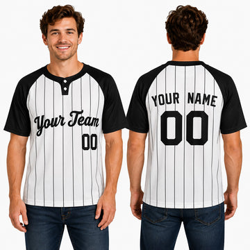 Personalized New York Yankees Two-Button Baseball Jersey - Home Style, Custom Name & Number-1