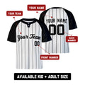 Personalized New York Yankees Two-Button Baseball Jersey - Home Style, Custom Name & Number-2
