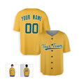 Personalized Oakland Athletics Baseball Jersey - Gold Alternate Style, Custom Name & Number-4