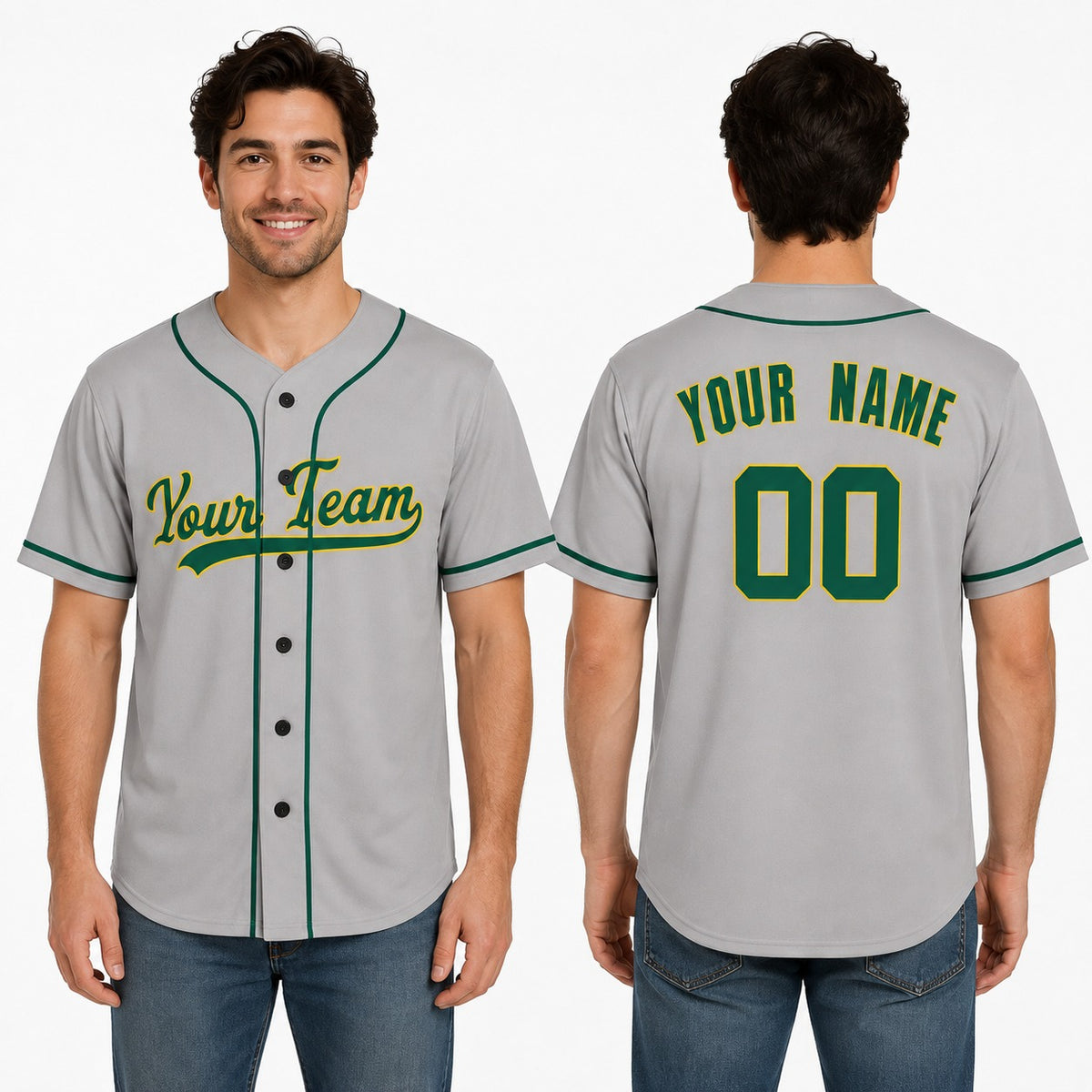 Personalized Oakland Athletics Baseball Jersey - Gray Away Style, Custom Name & Number-1