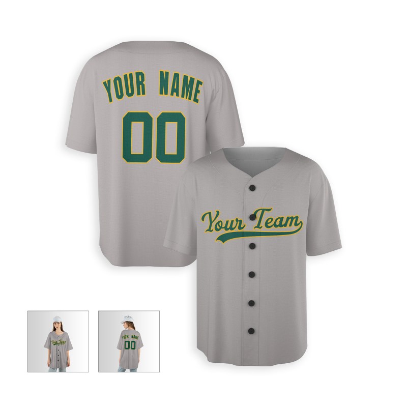 Personalized Oakland Athletics Baseball Jersey - Gray Away Style, Custom Name & Number-5
