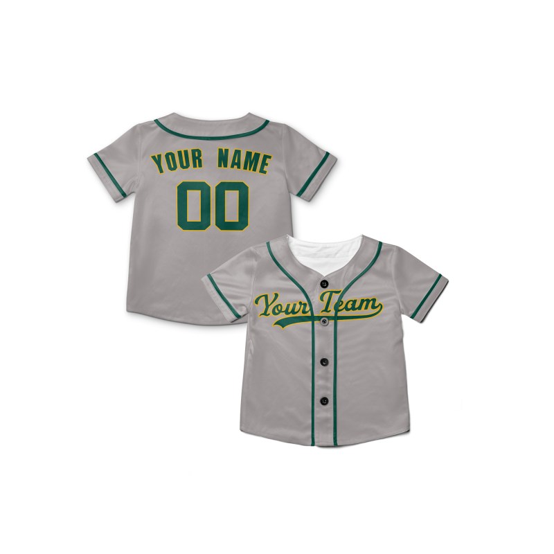 Personalized Oakland Athletics Baseball Jersey - Gray Away Style, Custom Name & Number-8