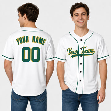 Personalized Oakland Athletics Baseball Jersey - White Home Style, Custom Name & Number-1